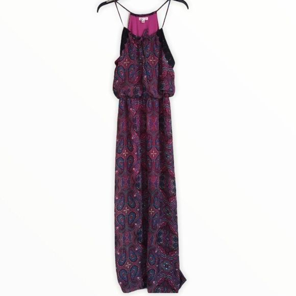 L8TER MAXI PAISLEY DRESS SZ M - Picture 1 of 6